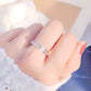 Lichte Luxe Niche Ring van Titaniumstaal met Zirkoon