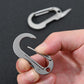 Multifunctionele titanium sleutelhanger-karabijnhaak met zakmes