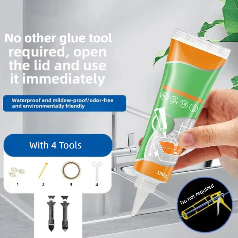 Waterdichte reparatieset voor witte voegen