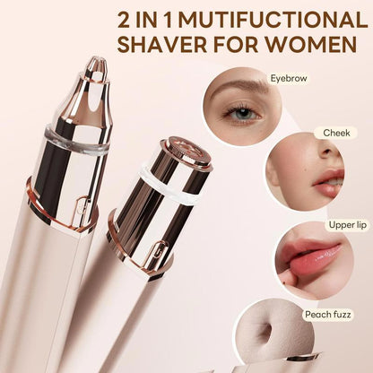💗2 In 1 Gezichtshaarverwijderaar & Wenkbrauwtrimmer
