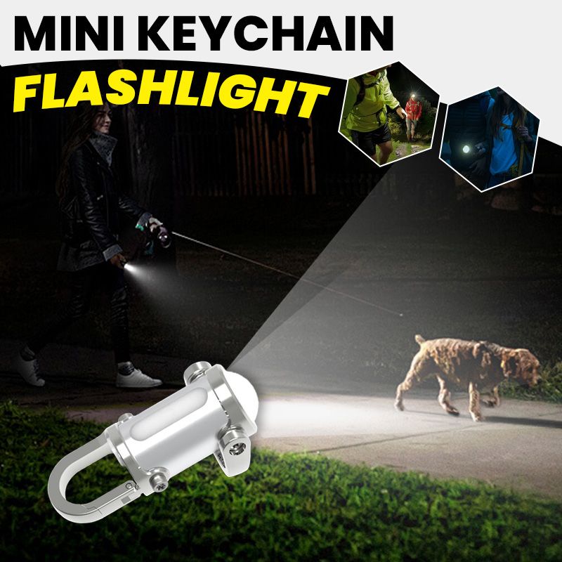 🔥Hete verkoop🔥1200LM Super Heldere Mini Sleutelhanger Zaklamp Waterdicht