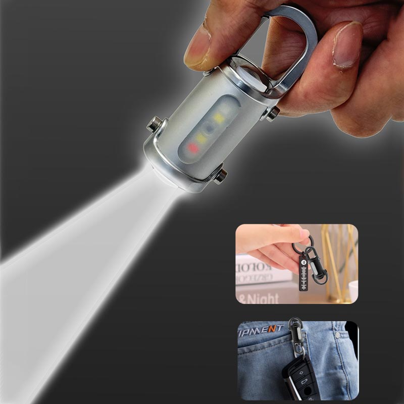 🔥Hete verkoop🔥1200LM Super Heldere Mini Sleutelhanger Zaklamp Waterdicht