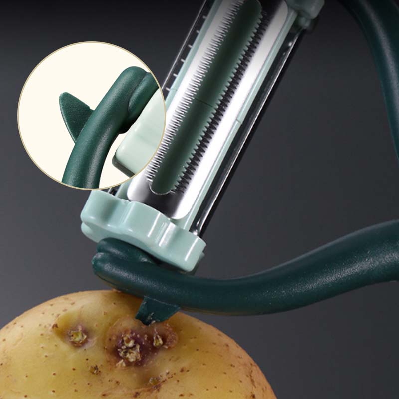3-in-1 dunschiller met draaibare messen
