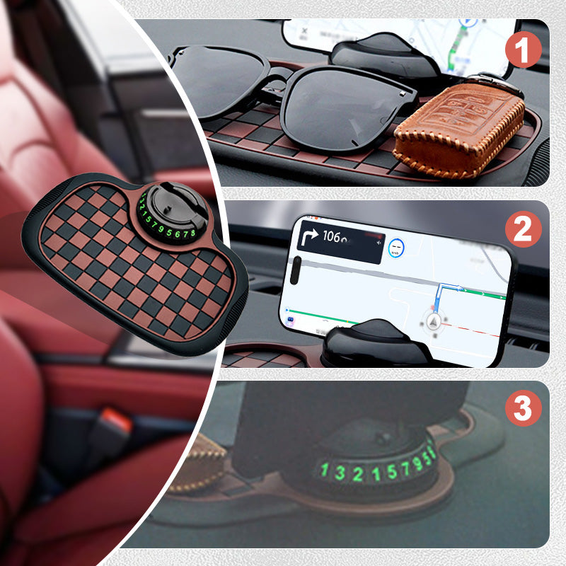 Multifunctionele Auto Telefoonhouder met Antislip Dashboardmat