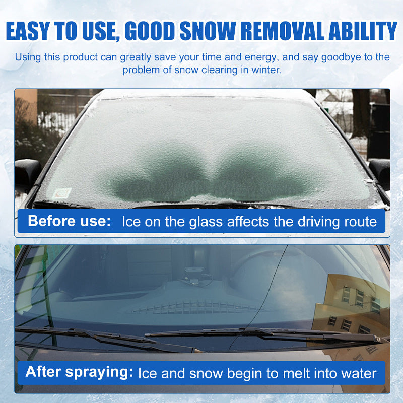 🔥HETE VERKOOP🔥Auto -voorruitenblauwe sneeuwsmeltende coatingspray