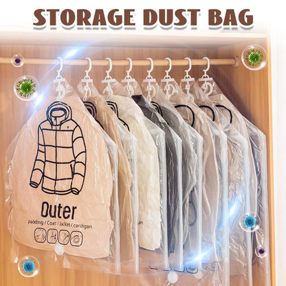 🎉Nieuwjaars Cadeau 50% KORTING!✨ Hangende Vacuüm Opbergzakken met Elektrische Pomp – Bespaar 75% Meer Ruimte & Tijd!
