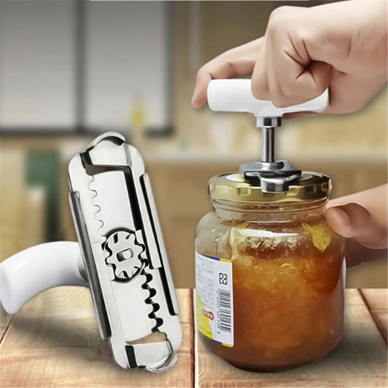 🔥Clearance Sale🔥Effortless Arthritis Jar Opener🔥（Koop er 2 en krijg er 1 gratis）Simple Verstelbare Roestvrijstalen Flesopener