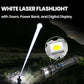 💥 Witte Laser Zaklamp met Zoom, Powerbank en Digitaal Display