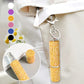 Parfum spray fles met strass steentjes en sleutelhanger