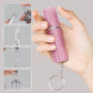 Parfum spray fles met strass steentjes en sleutelhanger