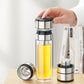 🔥Hot Sale 60%💧Dubbelwandige Borosilicaat draagbare theekop🚗 Uw thee verdient een VIP-ervaring onderweg!