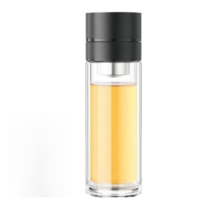 🔥Hot Sale 60%💧Dubbelwandige Borosilicaat draagbare theekop🚗 Uw thee verdient een VIP-ervaring onderweg!