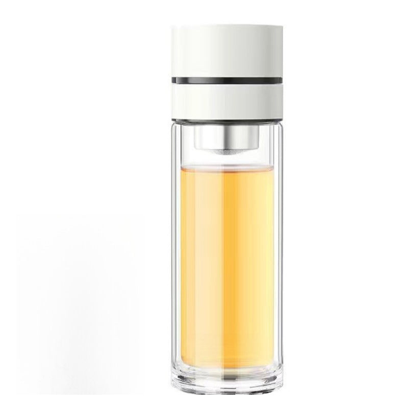 🔥Hot Sale 60%💧Dubbelwandige Borosilicaat draagbare theekop🚗 Uw thee verdient een VIP-ervaring onderweg!