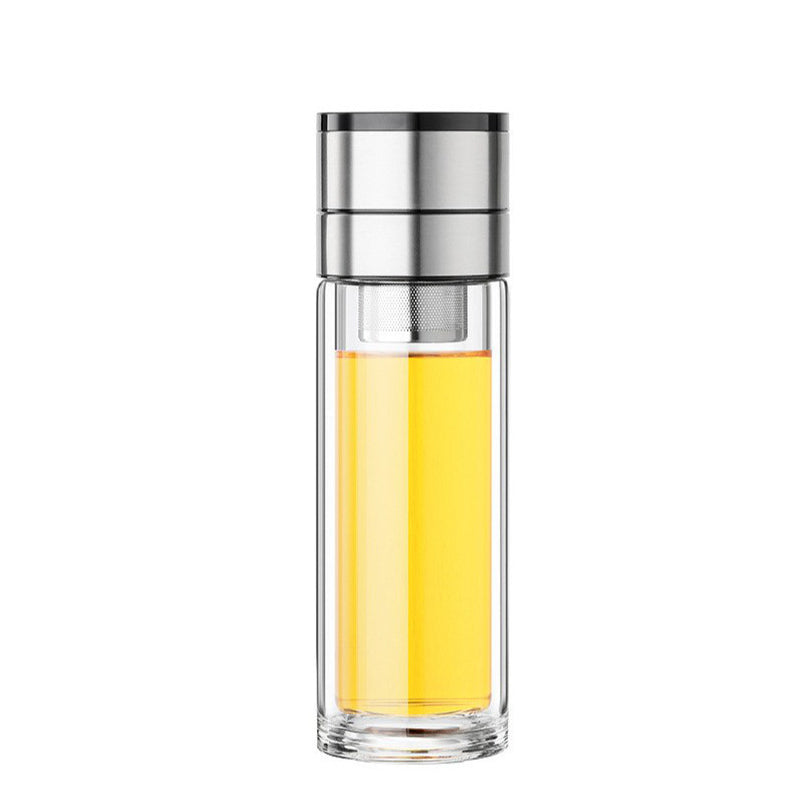 🔥Hot Sale 60%💧Dubbelwandige Borosilicaat draagbare theekop🚗 Uw thee verdient een VIP-ervaring onderweg!