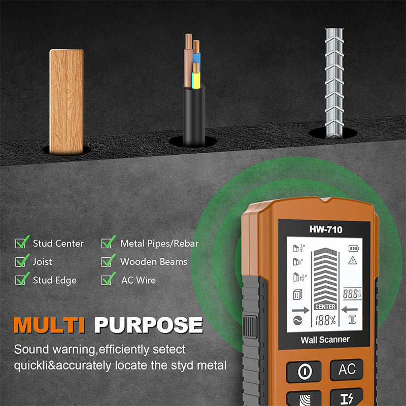 🔥💯Multifunctionele Handheld Metaal- en Muurdetector