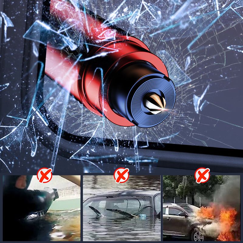 🚨Veilige Hamer Glasbreker voor Auto | Compact, Krachtig & Levensreddend – 50% Korting
