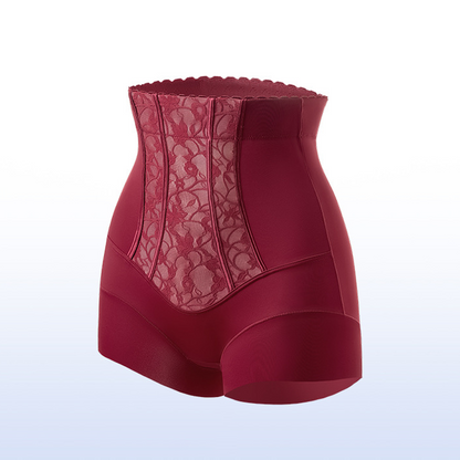 Vormvaste broek met hoge taille
