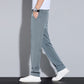 Heren casual broek met rechte pijpen en zakken