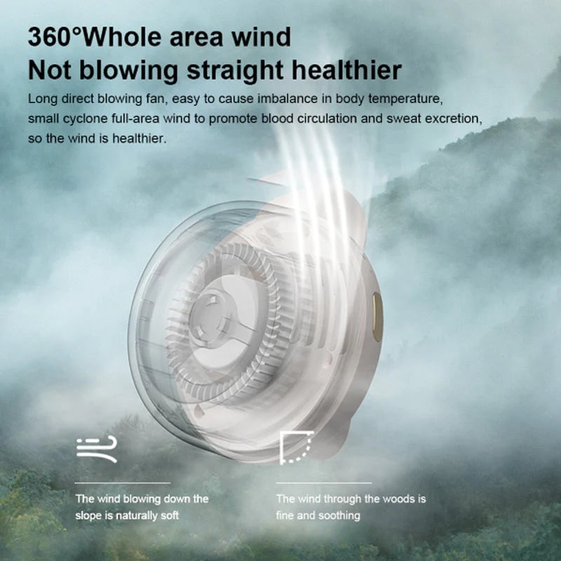 Kleine wervelwind clip taille nek ventilator