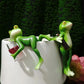 Miniature Frog Figurines Plant Decorations