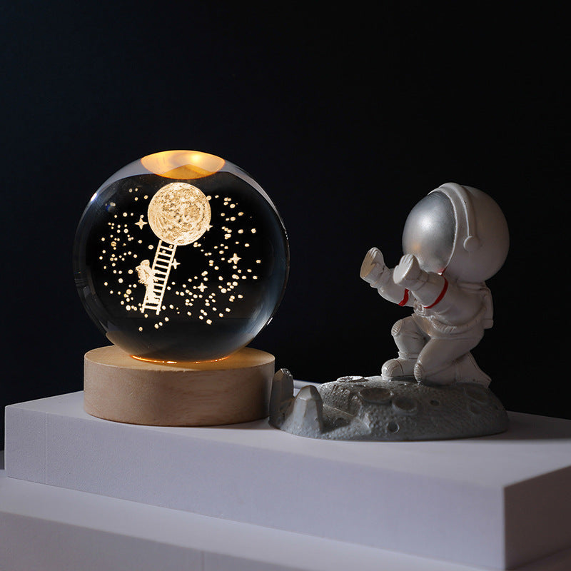 🎁Hete verkoop - 3D planeet kristallen bol