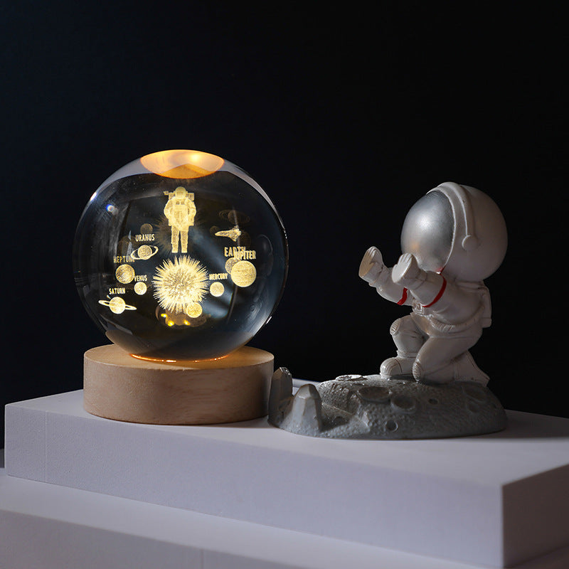 🎁Hete verkoop - 3D planeet kristallen bol