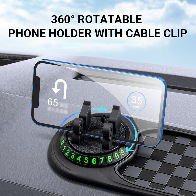 🔥Hete verkoop-50% Uitverkoop🔥Auto Dashboard Anti-Slip Mat met Telefoonhouder✨