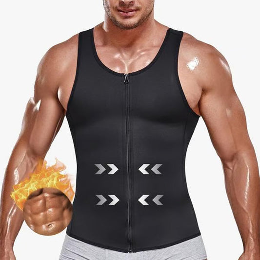 ⚡2025  Hot Sale 50% OFF 🔥Men's Zipper Waist Trainer Trimmer Vest