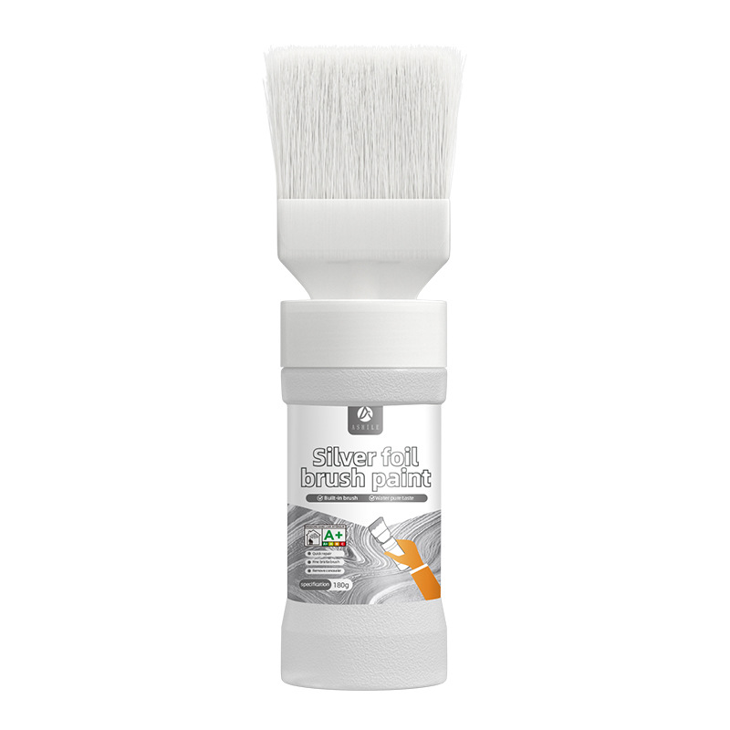 ✨Nieuw Binnen✨Watergedragen Metallic Zilverkleurige Verf met Ingebouwde Kwast（50% KORTING）