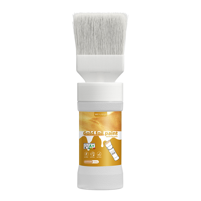 ✨Nieuw Binnen✨Watergedragen Metallic Zilverkleurige Verf met Ingebouwde Kwast（50% KORTING）