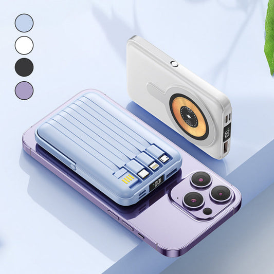 🔥Hot Sale 50% korting🔋Magnetische draadloze powerbank 10000mAh snellader met telefoonhouder