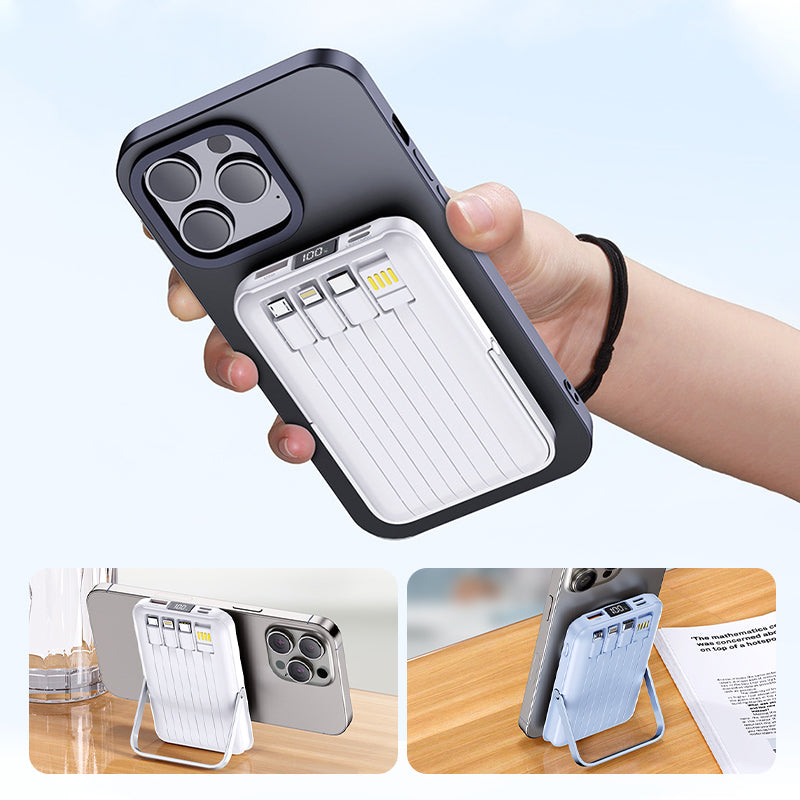 🔥Hot Sale 50% korting🔋Magnetische draadloze powerbank 10000mAh snellader met telefoonhouder