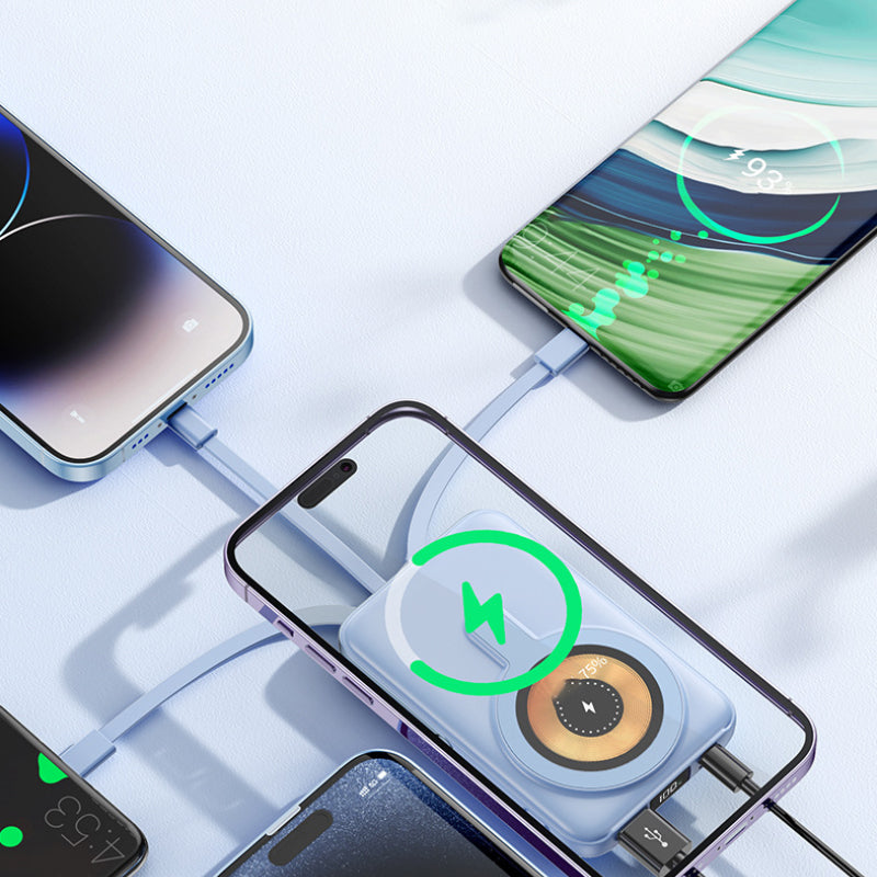 🔥Hot Sale 50% korting🔋Magnetische draadloze powerbank 10000mAh snellader met telefoonhouder