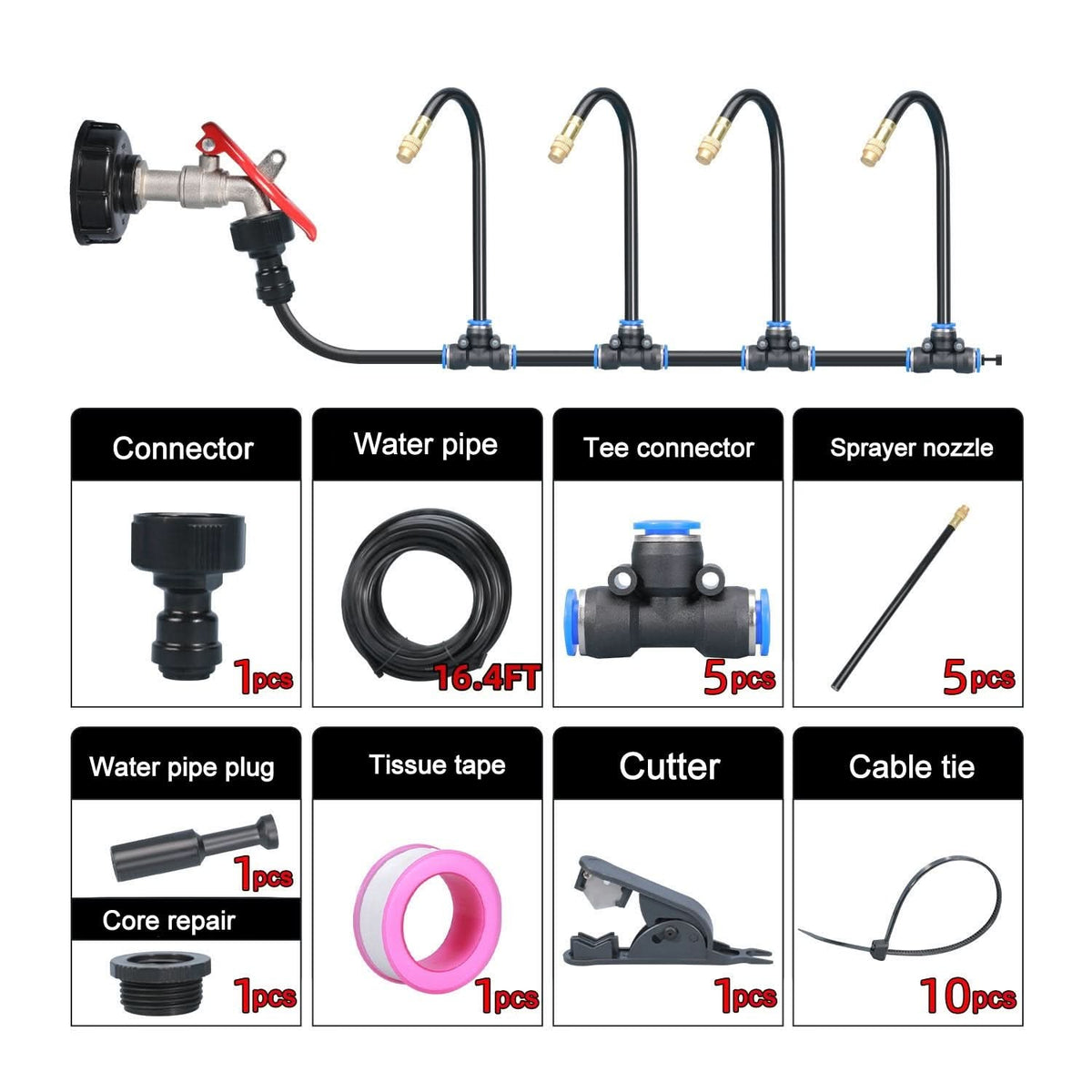 🔥Zomeraanbieding 50% UIT🚿360° gebogen automatisch tuinberegeningssysteem
