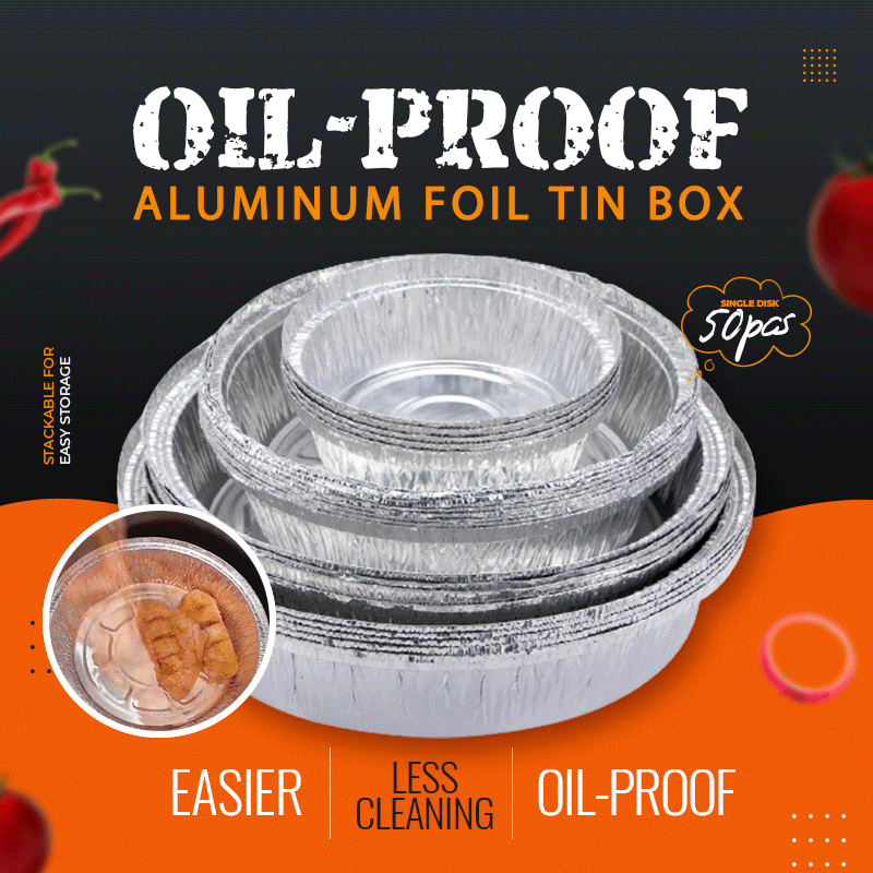 Oliebestendige Aluminiumfolie Blikken Doos
