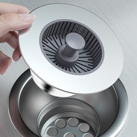 Pop-up afvoerstop met zeefje