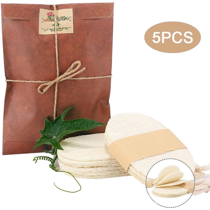 Praktische natuurlijke loofah spons voor schoonmaak (5 stuks)