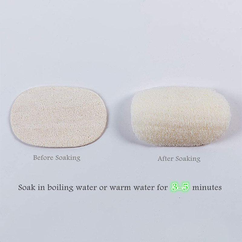 Praktische natuurlijke loofah spons voor schoonmaak (5 stuks)