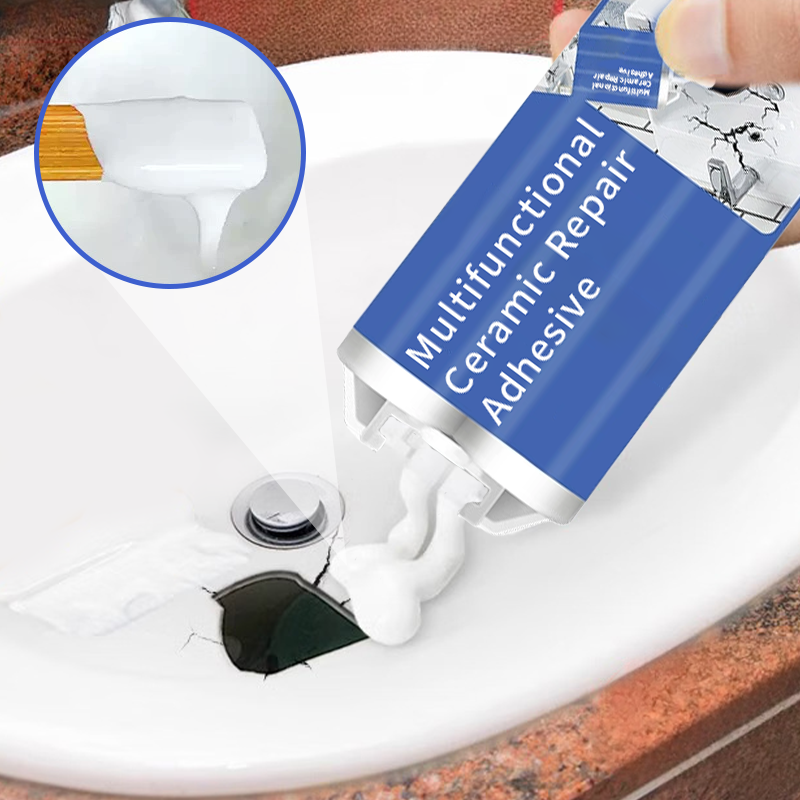 🧱 Waarom een nieuwe wastafel kopen als één tube de scheur onzichtbaar dicht? Keramische reparatielijm – sterk, glad en bestand tegen warmte.
