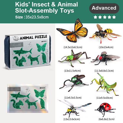🐞🎄Best verkocht！🎁 Bouwspeelgoed Insecten & Dieren – Leuk Cadeau voor Kinderen ✨