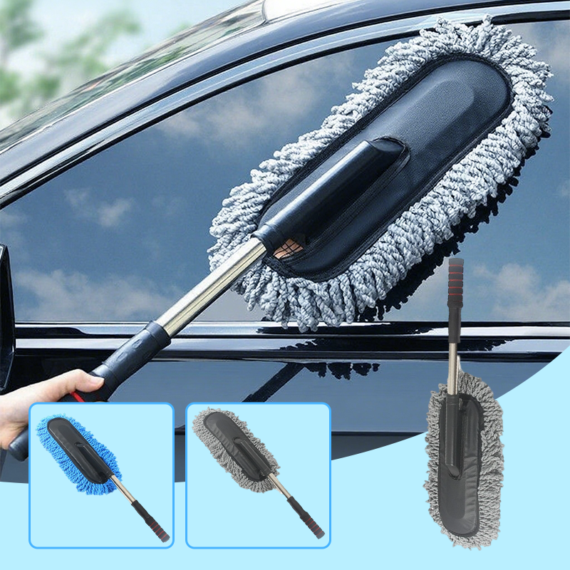 Uittrekbare borstel met zachte haren voor het wassen van de auto
