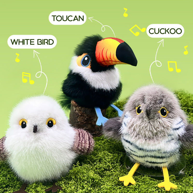 🎉Zomerspecial 50% korting🎉Levensecht interactief kattenspeeltje in de vorm van een vogel