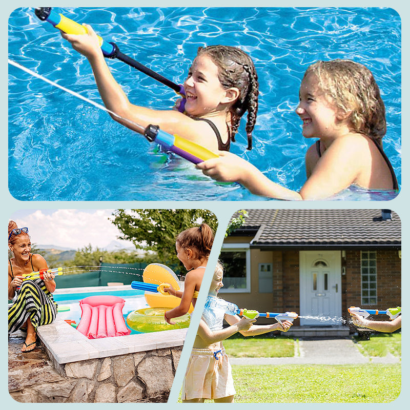 Leuk uittrekbaar waterpistool met vuurwerkeffect