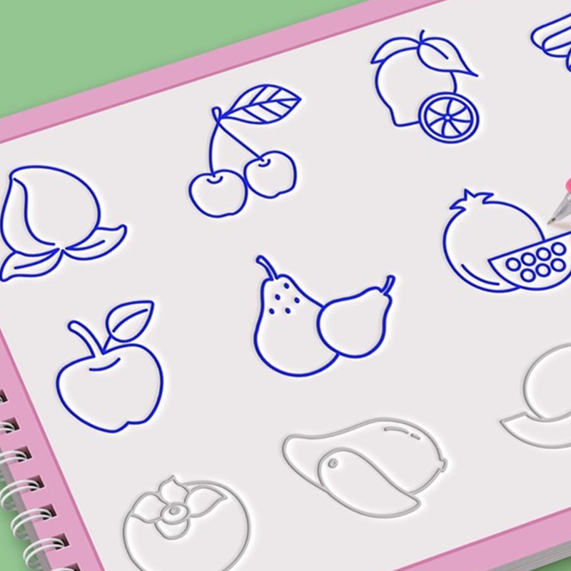 Tekenboek met 8 thema's: cartoons om over te trekken🥳🖍️ Meer dan 50.000 gezinnen hebben ervoor gekozen!