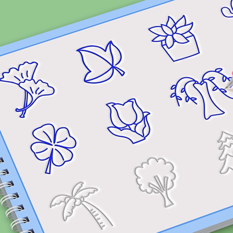 Tekenboek met 8 thema's: cartoons om over te trekken🥳🖍️ Meer dan 50.000 gezinnen hebben ervoor gekozen!
