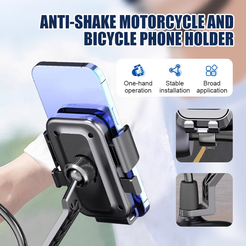 🔇📱 50% KORTING! Stop met het slopen van je cameralens door stuurschokken! Deze houder absorbeert élke trilling, of je nou over klinkers klapt of een bospad scheurt. Je telefoon blijft stilstaan, jij blijft navigeren!