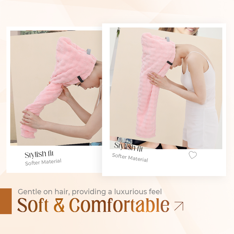 💖Uitverkoop 50% Korting💖Grote haarhanddoek met veilige band voor vrouwen💆‍♀️🛁