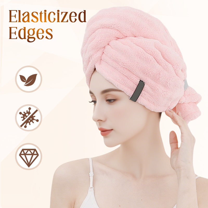 💖Uitverkoop 50% Korting💖Grote haarhanddoek met veilige band voor vrouwen💆‍♀️🛁