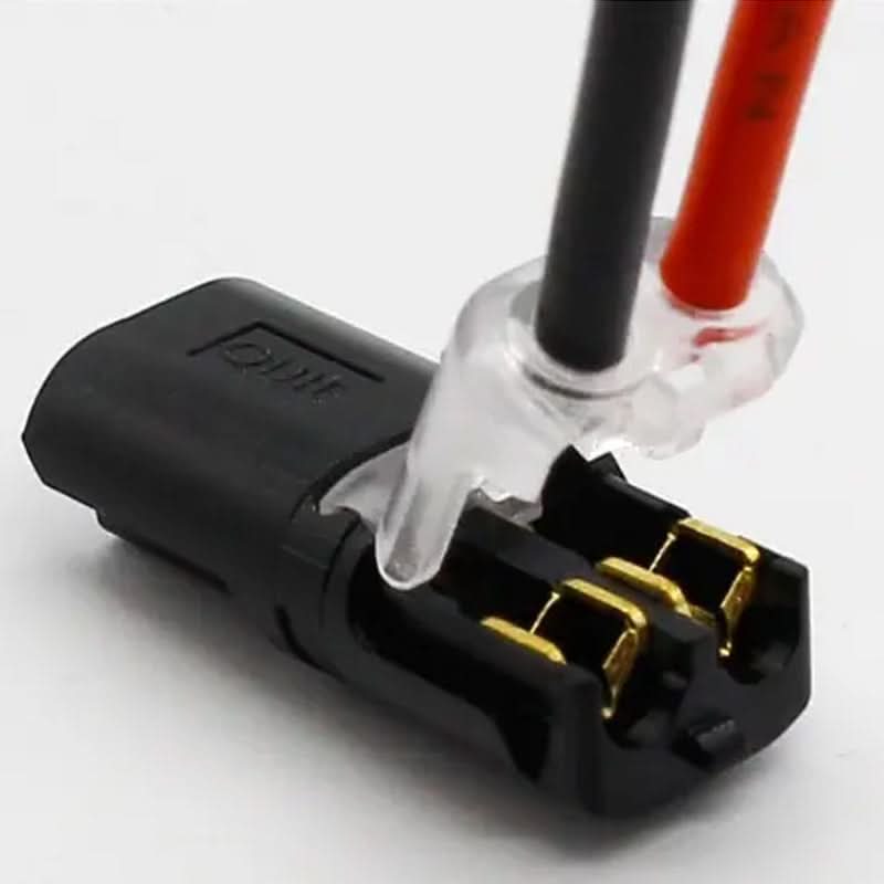 Dubbele Draadstekker met Vergrendelingsgesp - 50/100 Stuks Push-in Connector 0,08-2,5mm²