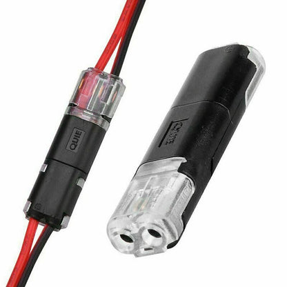 Dubbele Draadstekker met Vergrendelingsgesp - 50/100 Stuks Push-in Connector 0,08-2,5mm²